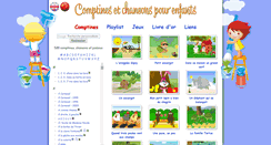 Desktop Screenshot of comptines.tv